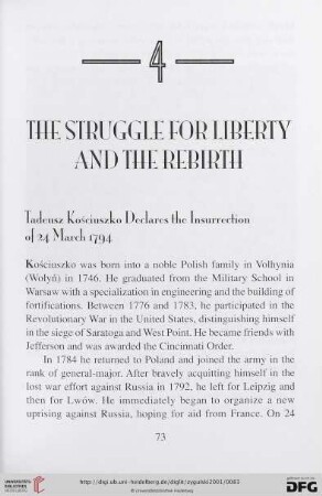 4. The struggle for liberty and the rebirth
