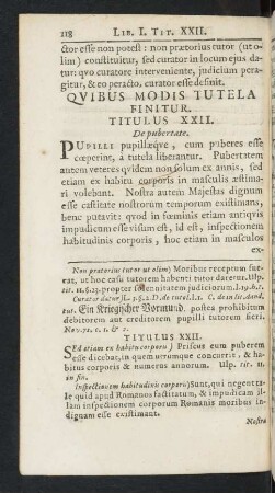 Titulus XXII.