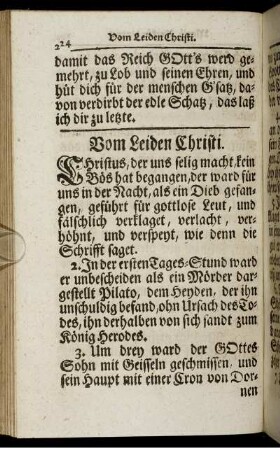Vom Leiden Christi.