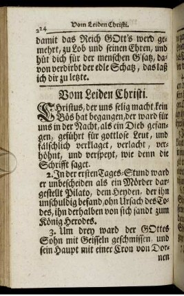 Vom Leiden Christi.