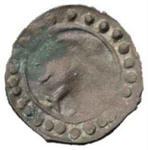 Fundmünze, Pfennig (Schüsselpfennig), 16.-17. Jh.