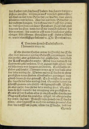 Von dem spruch Ecclesiastes ix. Niemandt weys etc.
