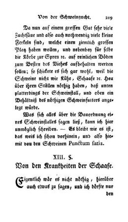 XIII. §. Von den Krankheiten der Schaafe