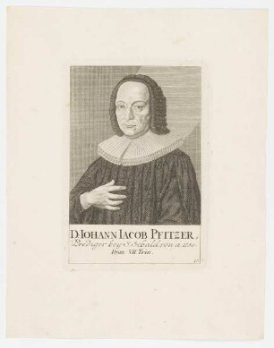 Bildnis des Iohann Iacob Pfitzer