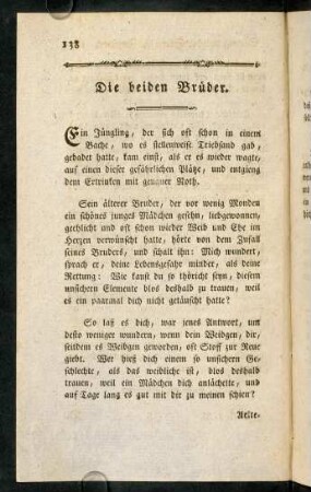 138-142, Die beiden Brueder. - Die Redoute.