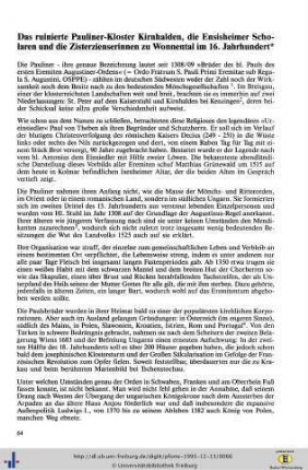 Das ruinierte Pauliner-Kloster Kirnhalden, die Ensisheimer Scholaren und die Zisterzienserinnen zu Wonnental im 16. Jahrhundert