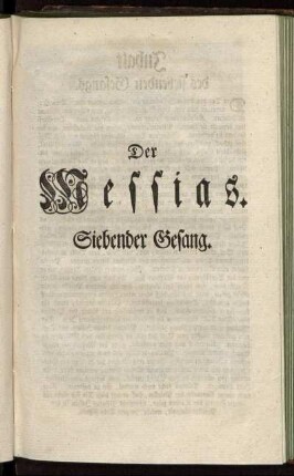Siebender Gesang.