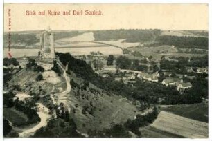 Saaleck. Ruine und Dorf