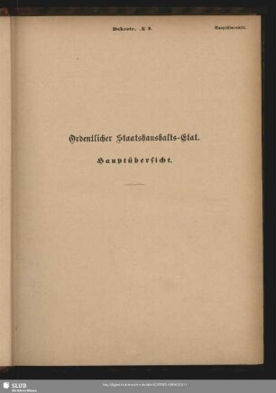 Hauptübersicht