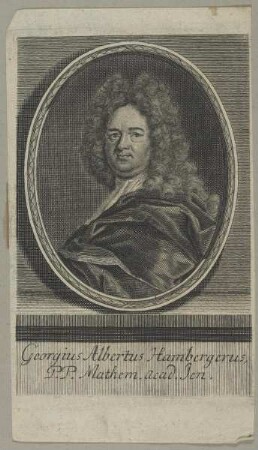 Bildnis des Georgius Albertus Hambergerus