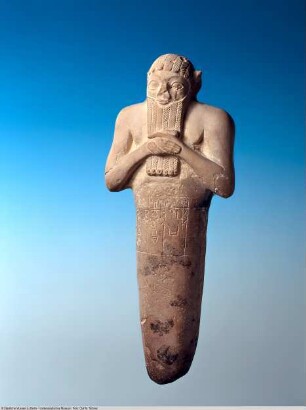 Gründungsurkunde in Form einer Statuette mit Inschrift des Königs Lugalkisalsi