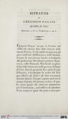 Ritratto di Gregorio Pagani