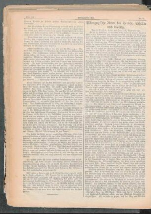 Pädagogische Ideen bei Herder, Schiller und Goethe