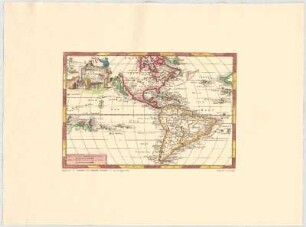 America, of de Nieuwe Weereld : Aller eerst Door C. Kolumbus ontdekt en bevaren, int Jaar 1492 ; Kolumbus Eerste Iogt ; met Privilegie