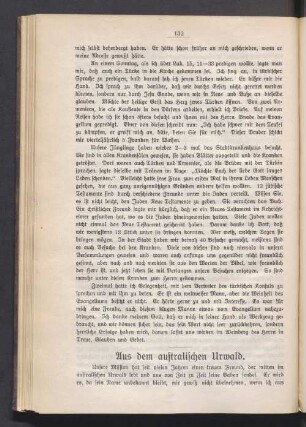 Aus dem auftralischen Urwald