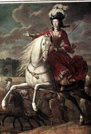 Reiterbildnis der Elisabeth Charlotte Prinzessin von Orléans, Herzogin von Lothringen