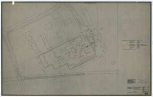 Grundschule Reinickendorf (heute: Reineke-Fuchs-Schule), Berlin-Reinickendorf: Bestandszeichnung. Lageplan 1:500