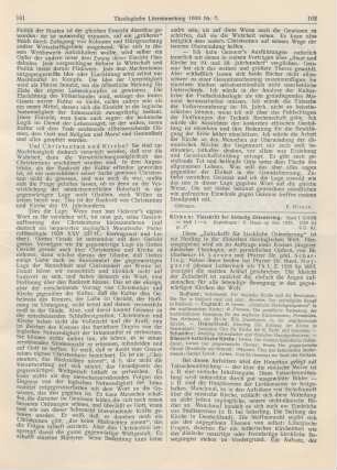 162-164 [Rezension] Kirken: Tidsskrift for kirkelig Orientering. Bd. I (1929)