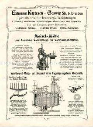 Maischmühle und Ausblase-Vorrichtung