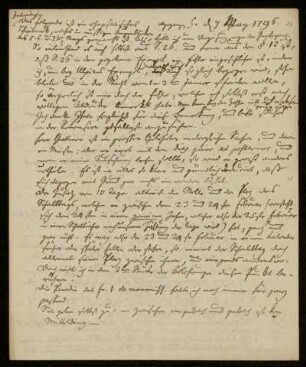20: Brief von Johann Christoph Koch an Gustav Hugo, Gießen, 7.5.1796