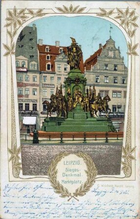 Leipzig: Sieges-Denkmal, Marktplatz