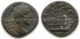 Replik einer Bronzemünze des Antoninus Pius zu Werbezwecken durch die Firma Sandoz