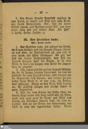 15. Der Frohsinn lacht