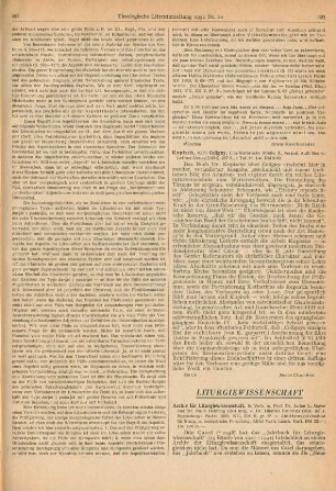 622-625 [Rezension] Archiv für Liturgiewissenschaft, 1