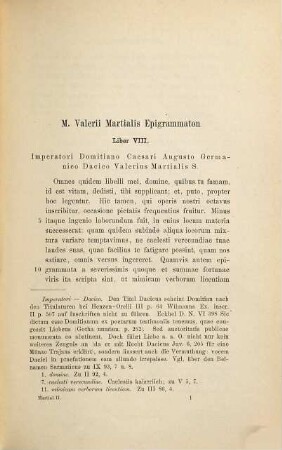 M. Valerii Martialis Epigrammaton libri, 2