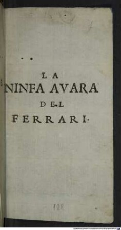 La ninfa avara