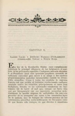 Capitulo X. Gabino Calma y Jerónimo Manalo...