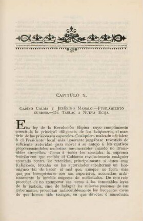 Capitulo X. Gabino Calma y Jerónimo Manalo...