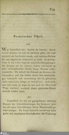 Praktischer Theil