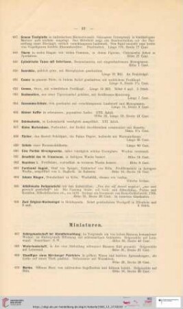 Miniaturen (Nr. 667 - 689)