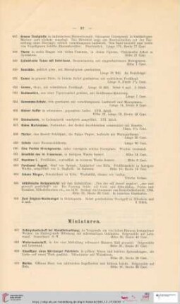 Miniaturen (Nr. 667 - 689)
