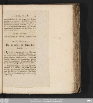 Tit. X. (IX. 35. 36.) De iniuriis & famosis libellis.