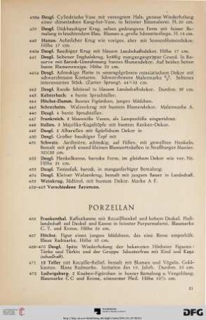 Porzellan (Nr. 466-489)