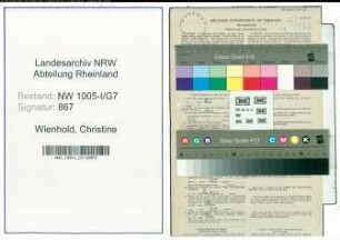 Entnazifizierung Christine Wienhold , geb. 05.12.1908 (Postfacharbeiterin)