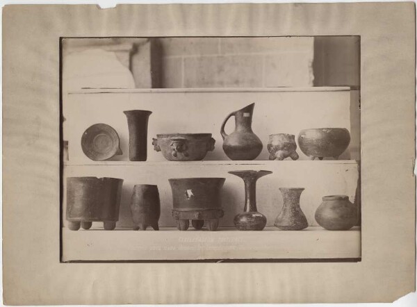 Twelve clay vessels. (Classification Batres)