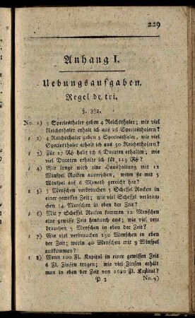 Anhang I. Uebungsaufgaben