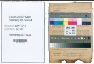 Entnazifizierung Franz Echterbruck , geb. 05.10.1913 (Technischer Angestellter)