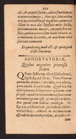 Adhortatoriae, Quibus urgentur promissa scripta.