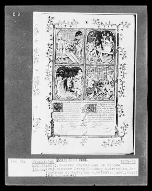 Grandes Chroniques de France — Szenen aus dem trojanischen Krieg, Folio fol. 4