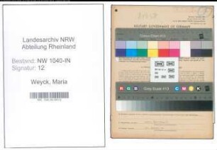 Entnazifizierung Maria Weyck , geb. 31.03.1921 (Angestellte)