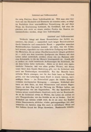 Schönheit und Vollkommenheit.
