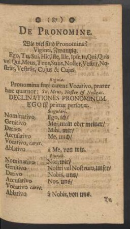 De Pronomine