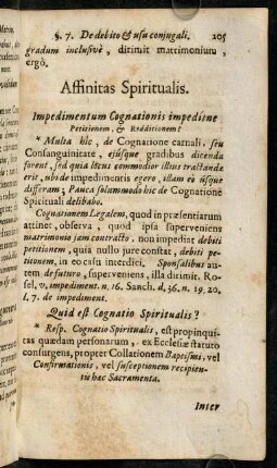 205-215, Affinitas Spiritualis.