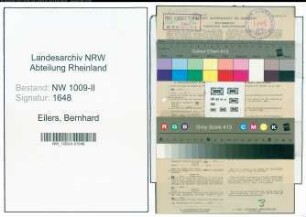 Entnazifizierung Bernhard Eilers , geb. 02.09.1883 (Telegr.Leitungsaufseher)