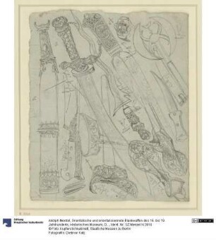 Orientalische und orientalisierende Blankwaffen des 16. bis 19. Jahrhunderts, Historisches Museum, Dresden
