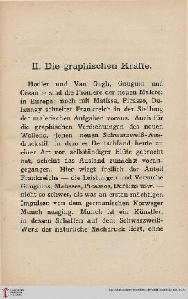 II. Die graphischen Kräfte